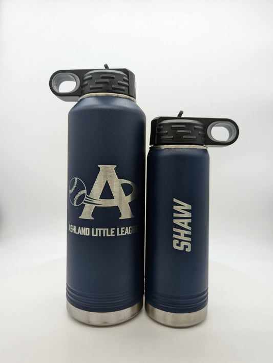 Ashland Little League Water Bottles: Team Logo & Personalized!